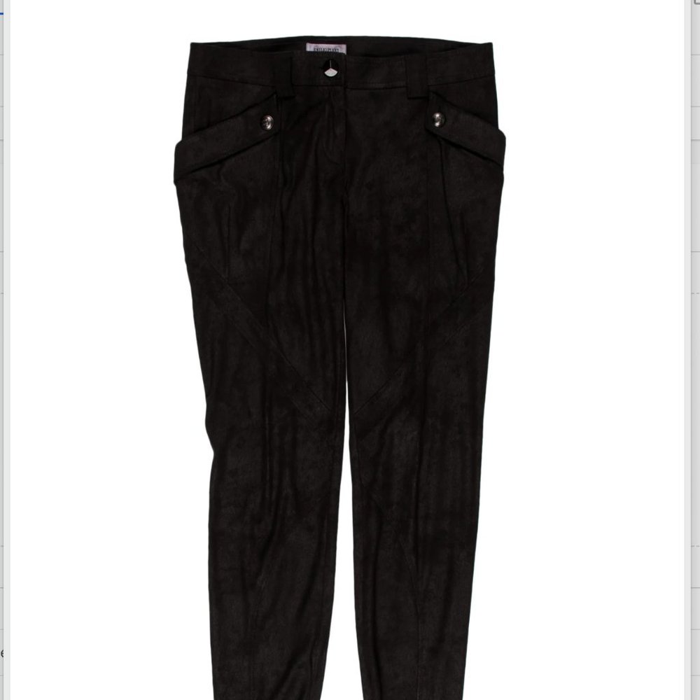 EMILIO PUCCI Skinny Leg Pants Faux- Suede